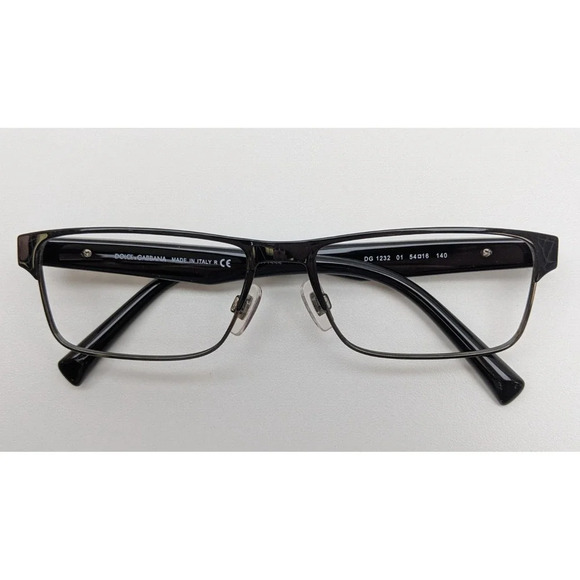 🕶️Made in Italy! Dolce&Gabbana DG1232 01 Eyeglasses 54/16 140 /ALH221🕶️ - Picture 1 of 10